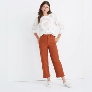 NWOT Madewell Burnt Orange Emmet Crop Pants